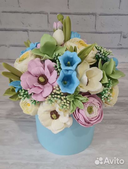 Букеты наборы мыло