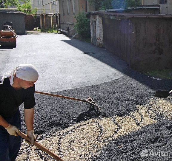 Асфальтовая крошка и укладка