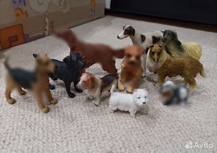 Schleich procon bullyland Safari ltd собаки кошки