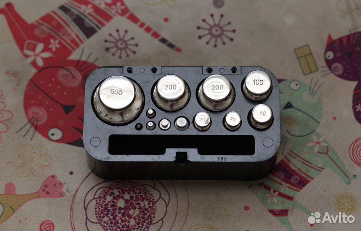 Набор гирек Россия 13 штук от 1г до 500г