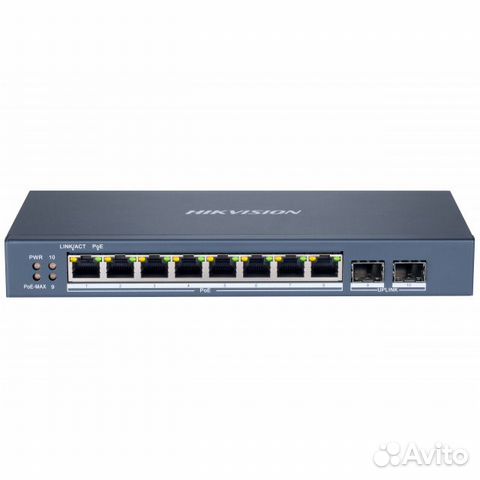 Управляемый коммутатор на 8 PoE портов Hikvision D