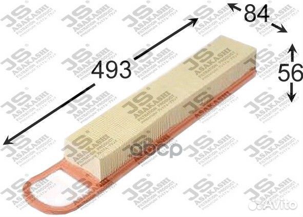 A0468 JS Asakashi Фильтр воздушный A0468 JS Asa
