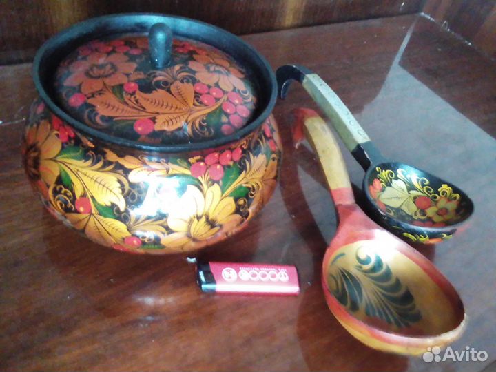 Набор посуды хохлома СССР