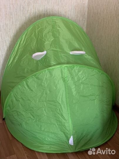 Детский надувной бассейн с козырьком