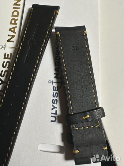 Кожаный ремень Ulysse Nardin Torpilleur оригинал