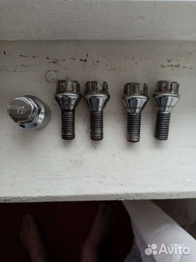 Противоугонные болты М12 шаг 1,5 Конус