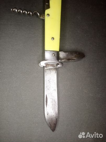 Нож СССР складной, с экстрактором и фиксатором