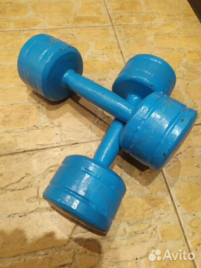Продам 2 гантели по 12 кг