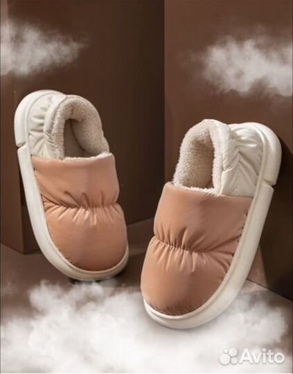 Теплые тапочки для дома и улицы