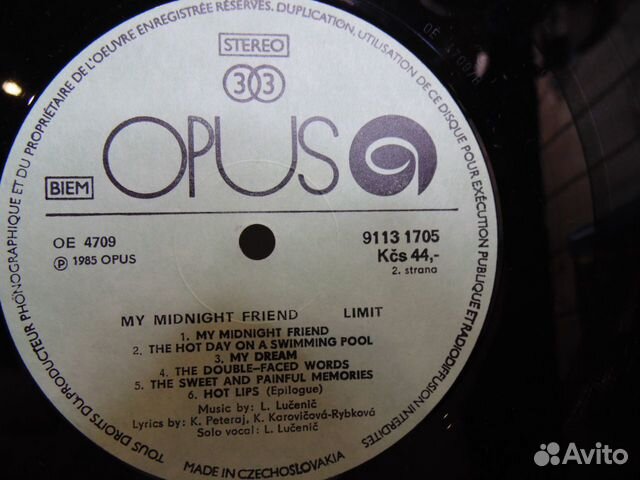 Пластинка (LP). Limit - My Midnight Friend.147