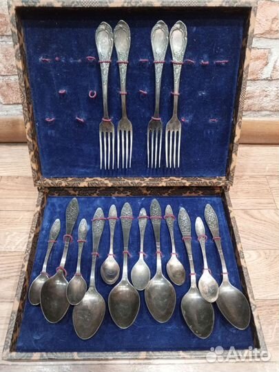 Набор столовых приборов мельхиор СССР
