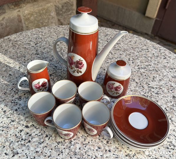 Кофейный сервиз фарфор Lichte Porzellan ГДР
