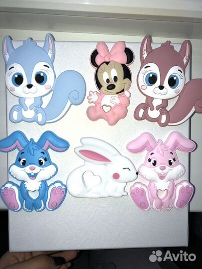 Именной держатель для соски/грызунок