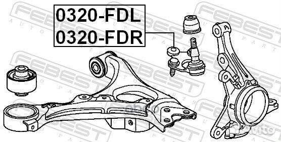 Опора шаровая правая honda civic 4D FD1 2006-2