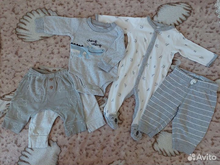 Вещи пакетом на мальчика с рождения до 2 лет