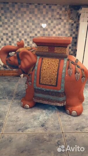 Слон, подставка под цветок