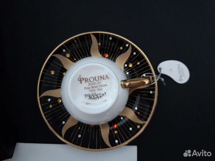 Кофейная пара Prouna с кристаллами Swarovski