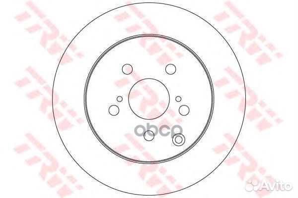 Диск тормозной toyota: verso 1.6/1.8/2.0 D-4D/2.2