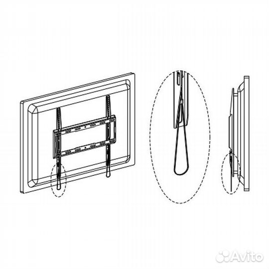Uniteki FN1611 черный vesa: 400*400, 400*200, 40