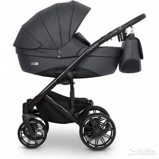 Коляска 2 В 1 riko sigma 01 Antracite (графит)