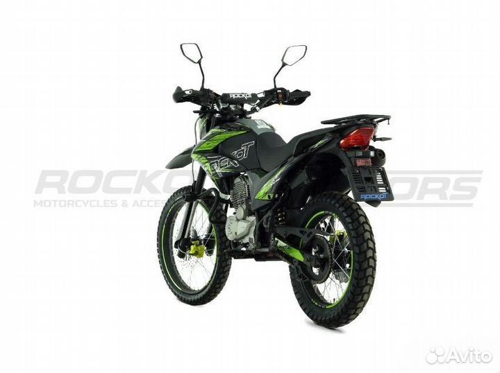 Мотоцикл эндуро rockot XR250 (черн/зелен 21/18 эпт