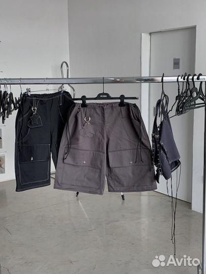 Шорты Kolegov ручной работы Y2K гранж