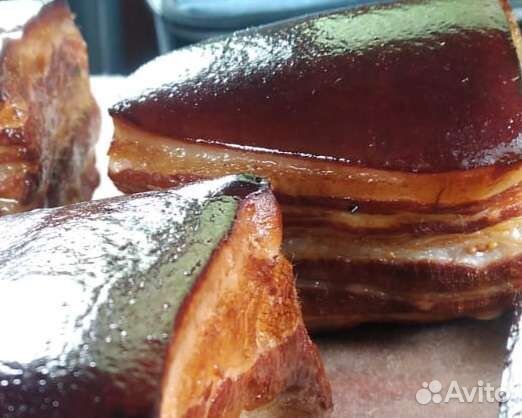 Сало горячего копчения собственного производства