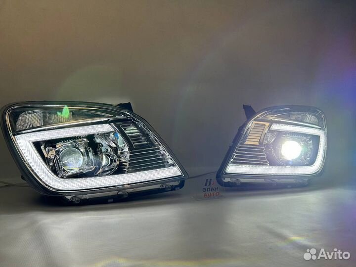 Фары Тюнинг на газель Next Bi-LED линзы (Хром)