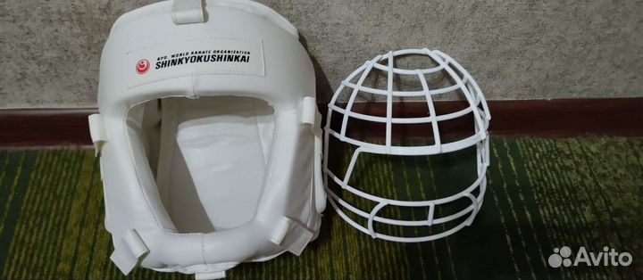 Шлем для карате с забралом +защита на руки