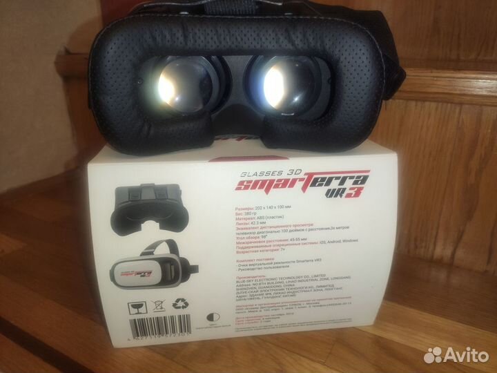 3D виртуальные очки smarterra VR3 для смартфонов