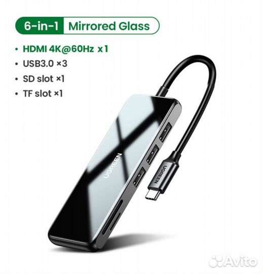 USB Type-C концентратор Ugreen 4K-60 Гц hdmi