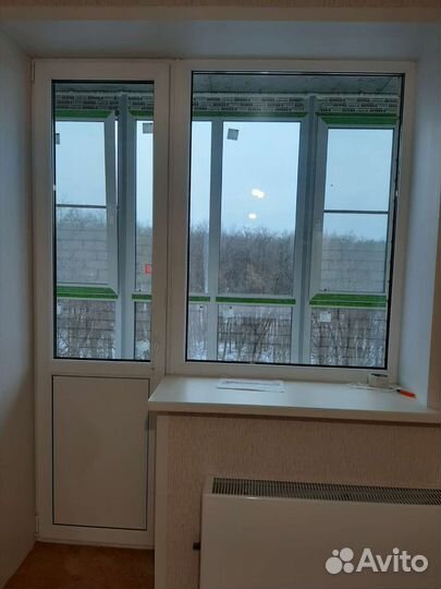 Балконный блок с дверью бу