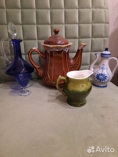 Кувшин молочник чайники графин СССР Гжель Конаково