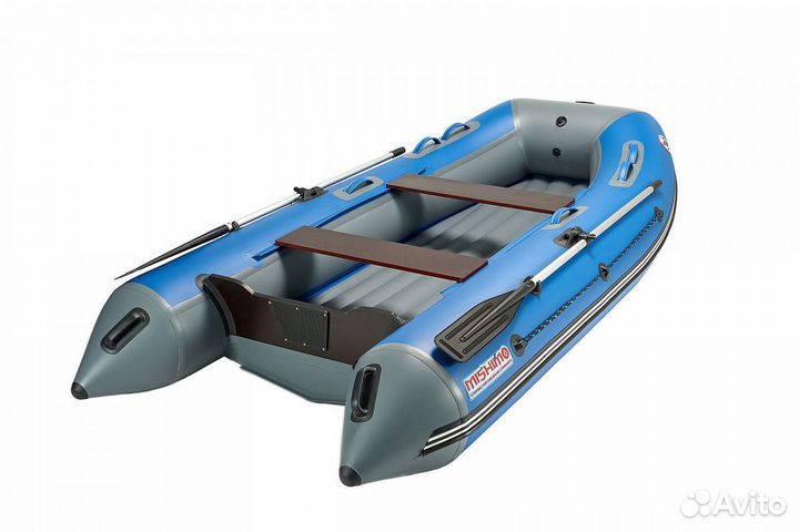 Лодка mishimo lite 360 сине-серая