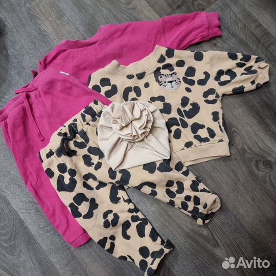 Пакет одежды для девочки next, zara 9-12