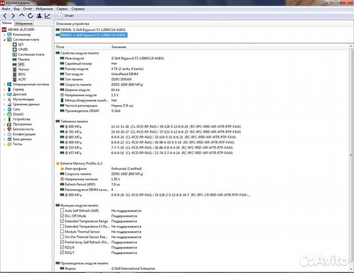 Оперативная память G.skill RipJaw's