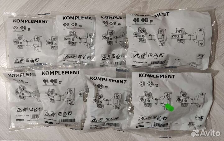 Петли комплимент Икеа для пакс komplement(по 4 шт)