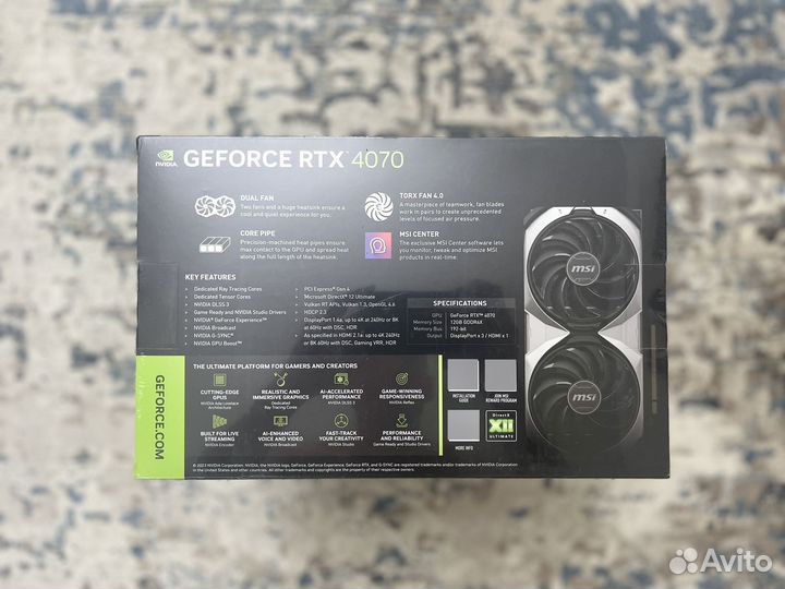 Msi RTX 4070 Ventus 2X OC Новые