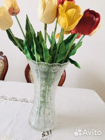 Хрустальная ваза чехия