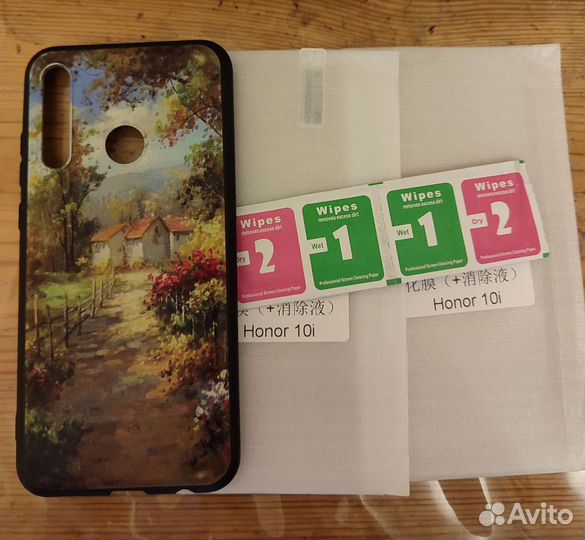 Чехол на honor 10i+ стекла