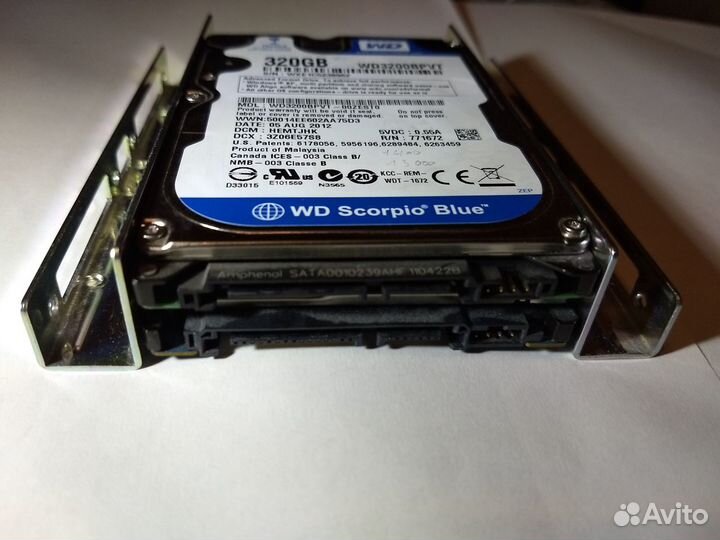 Крепление для HDD/SSD 2.5 дюйма в отсек 3,5 Espada