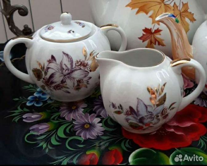 Хрусталь, графины, молочник,сахарница лфз СССР