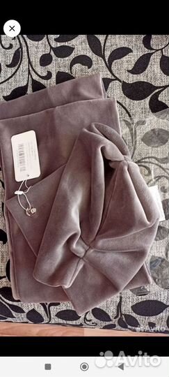 Новый комплект шапка и суд/шарф велюр капучино