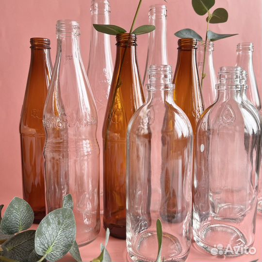 Бутылки стекло вазы для декора для интерьера