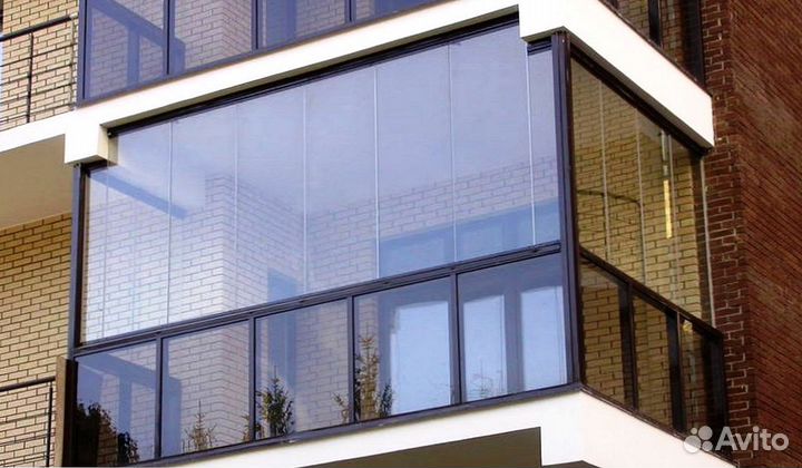 Безрамное остекление