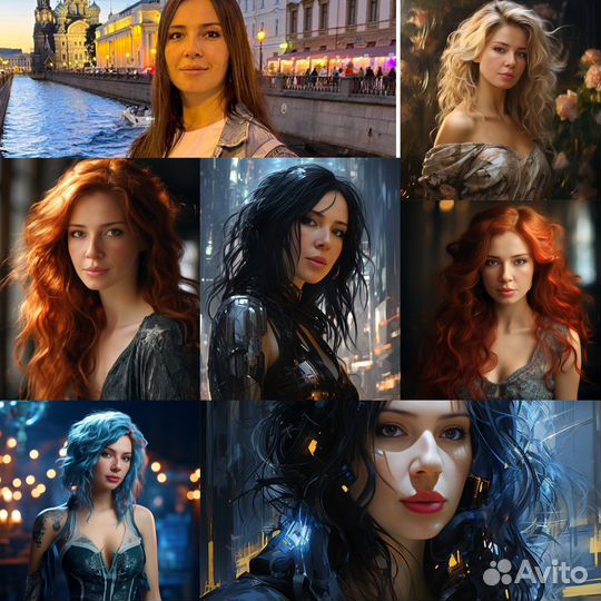 Портрет Арт в Midjourney, картина по описанию