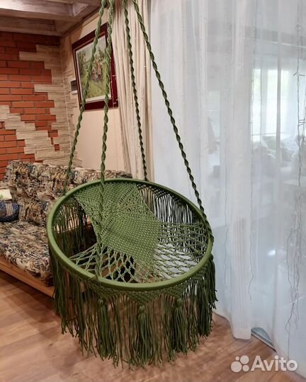 Подвесное кресло макраме