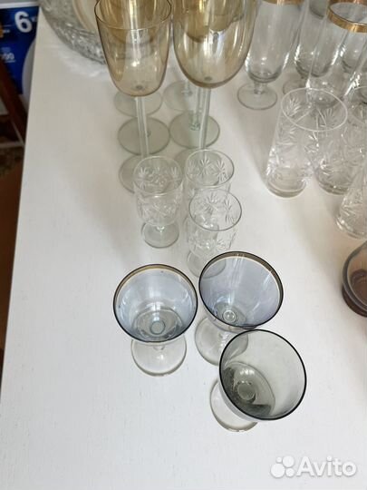 Фужеры хрустальные СССР, вазы