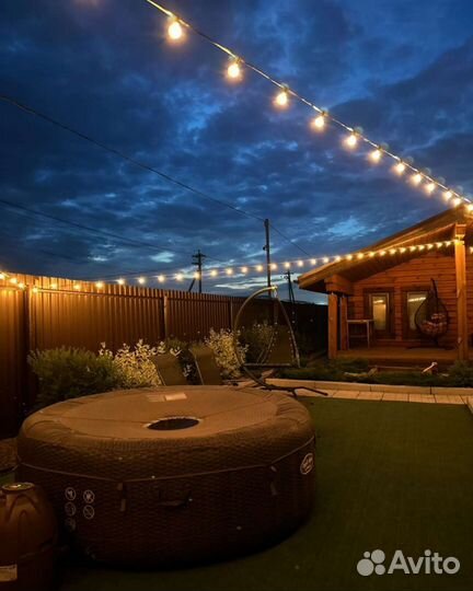 Гирлянда уличная с лампочками