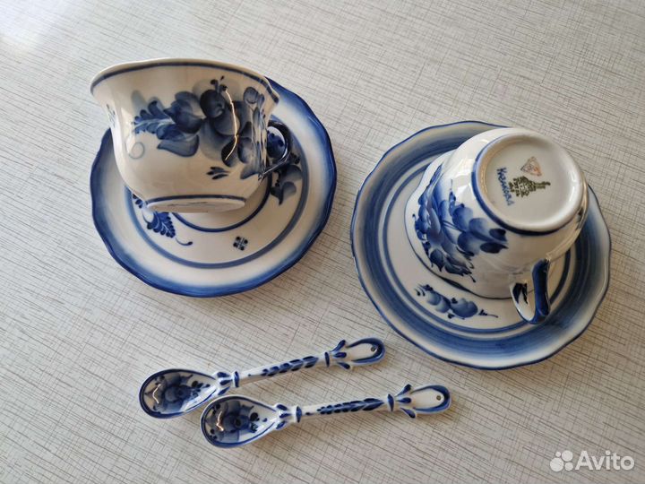 Чайная пара (гжель)